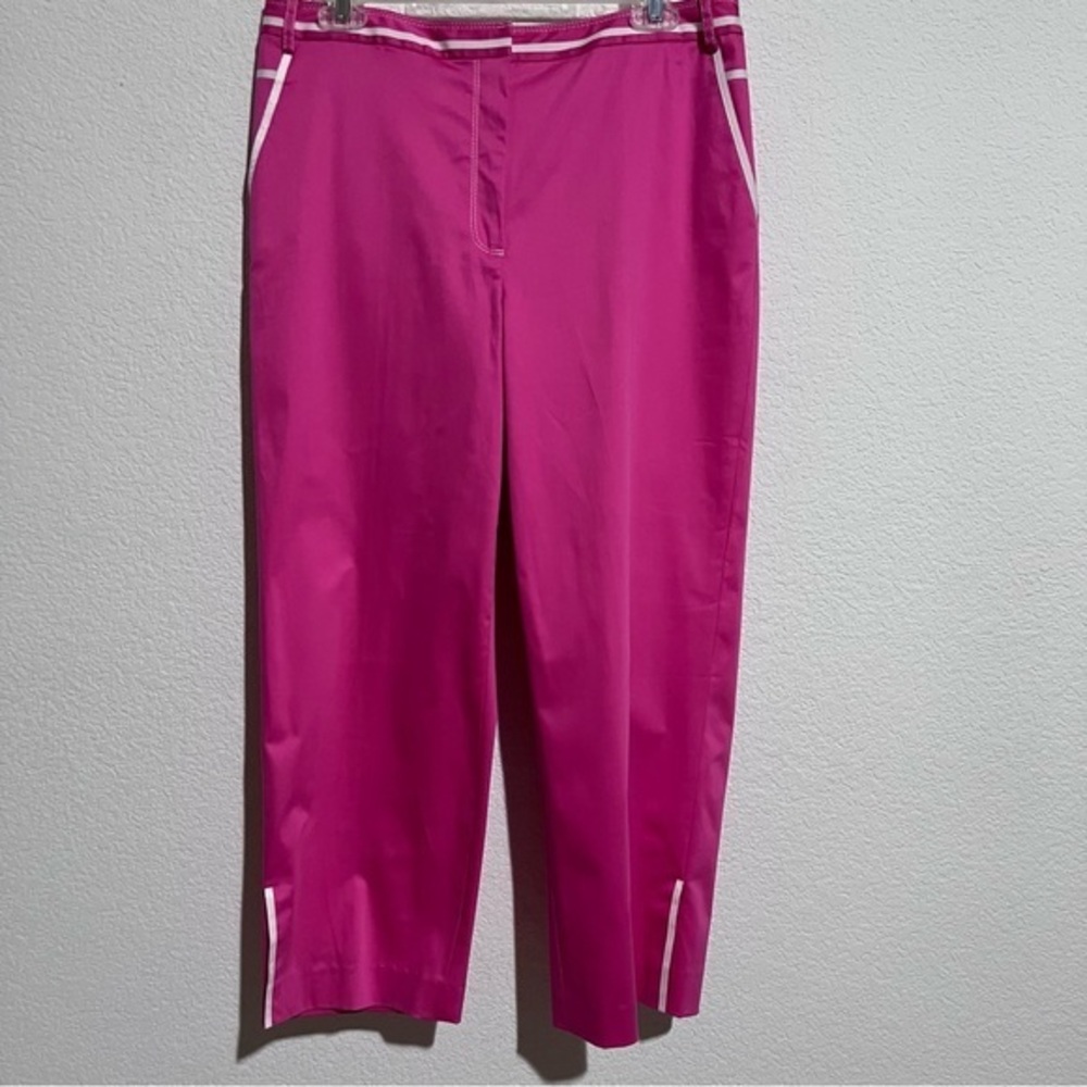 Island Republic Pink Comfort Stretch Cropped Capri Pants New 10